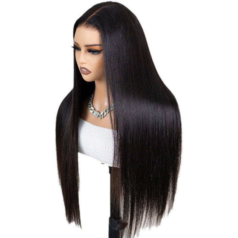 13x6 straight lace front human hair wig